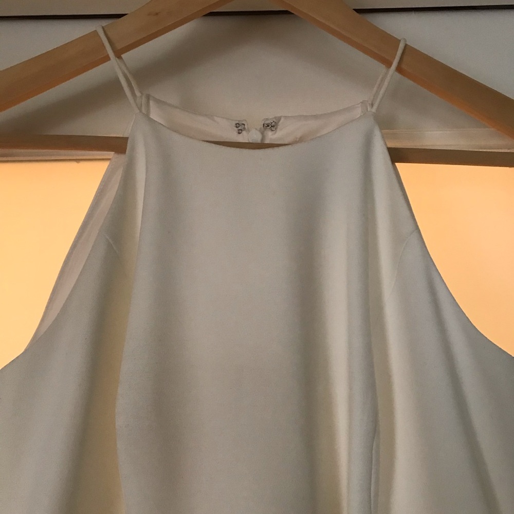 Aidan Mattox Ivory Dress Fringe - Picture 5 of 7